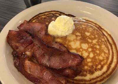 Pancakes and bacon